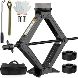 Universal Scissor Jack for Car,Car Jack Kit 2.5 Ton/5512 lbs,Portable Car Tire Change kit with Lug Wrench,Car Emergency Kit Tire