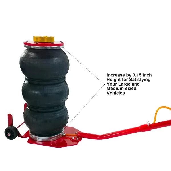 Triple Air Bag Jack for Car 3 Ton 3S Fast Heavy Duty Air Jack Lift Up To 18" - Image 3