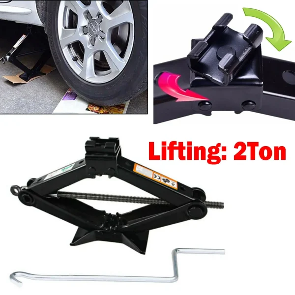 Lug Wrench Set Spare Tire Tool Kit for 2004-2014 Ford F-150, Spare Tire Lug Wrench Tool Jack 2T Scissor Jack Lifting Jack - Image 5